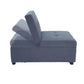 F8532 Blue Convertible Sofa — view 10