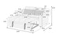 F8533 Charcoal Convertible Sofa — view 12