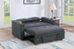 F8533 Charcoal Convertible Sofa — view 3