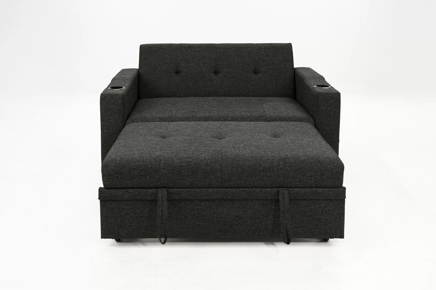 F8533 Charcoal Convertible Sofa — view 5
