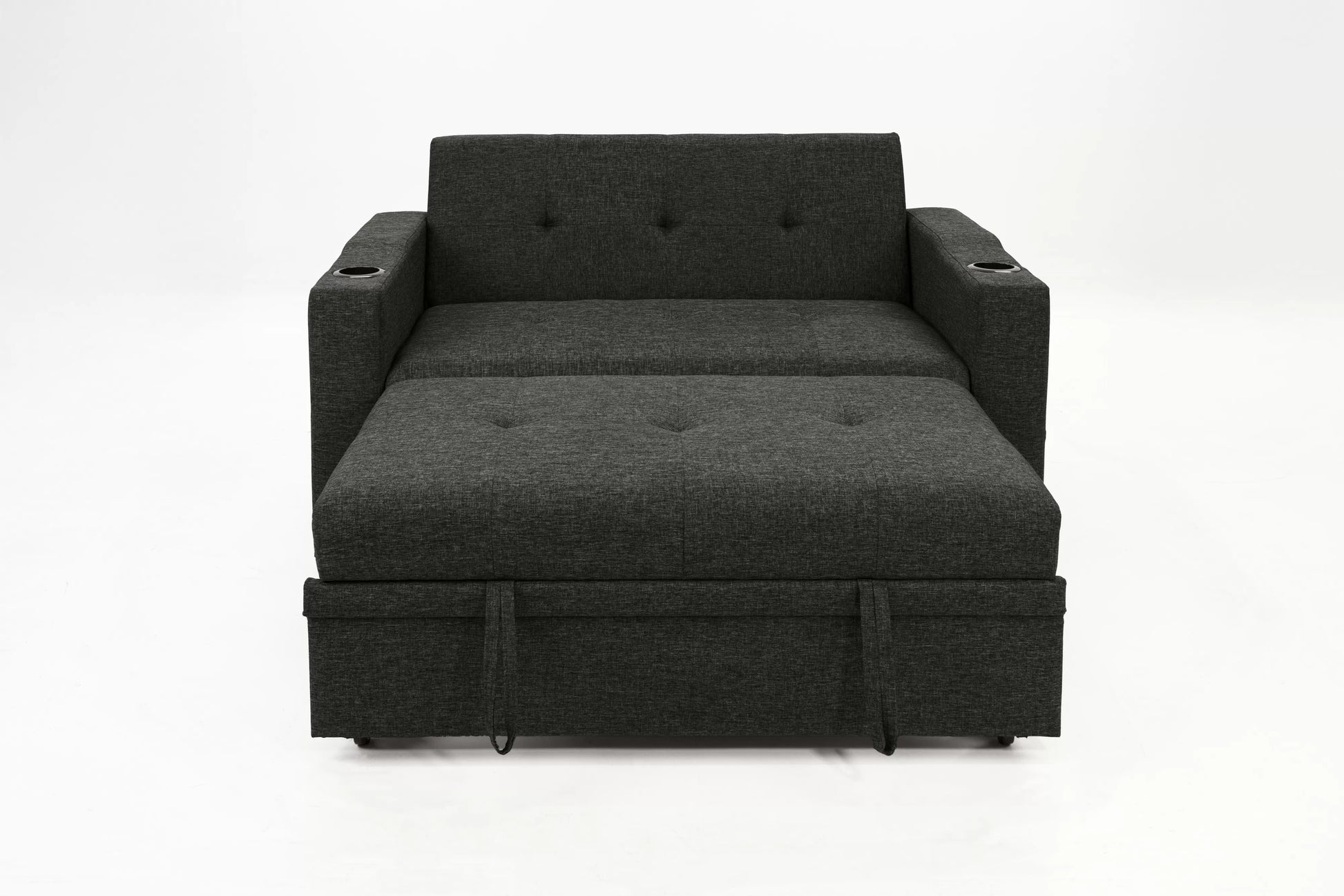 F8533 Charcoal Convertible Sofa — view 5