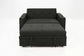 F8533 Charcoal Convertible Sofa — view 5
