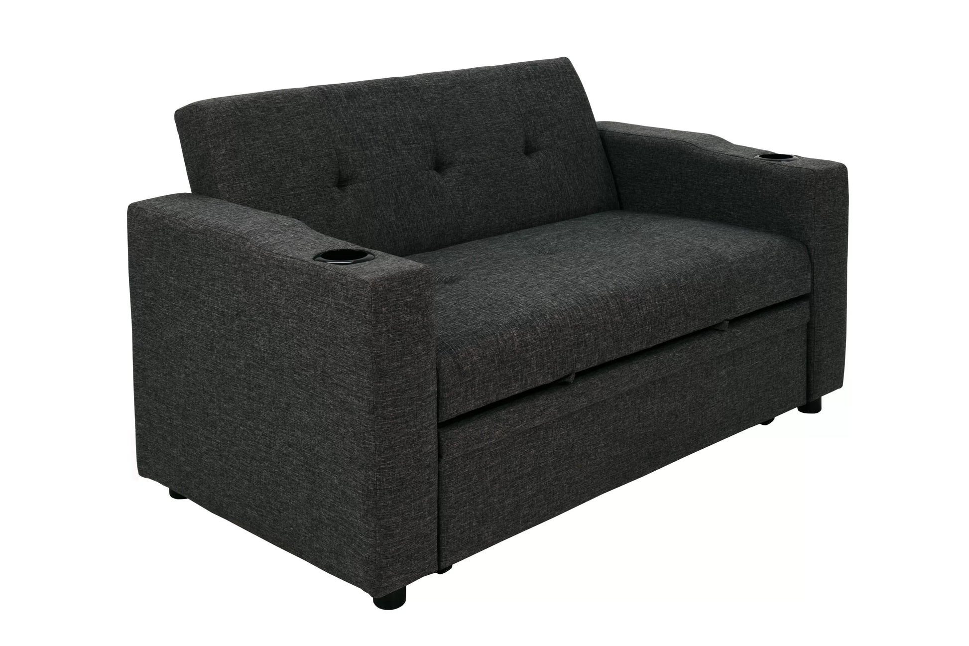 F8533 Charcoal Convertible Sofa — view 6