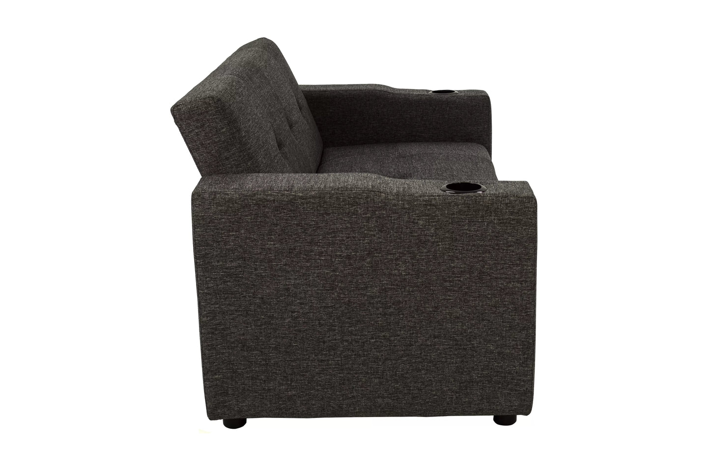 F8533 Charcoal Convertible Sofa — view 8