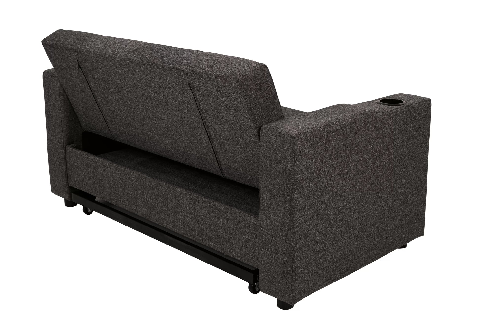 F8533 Charcoal Convertible Sofa — view 9