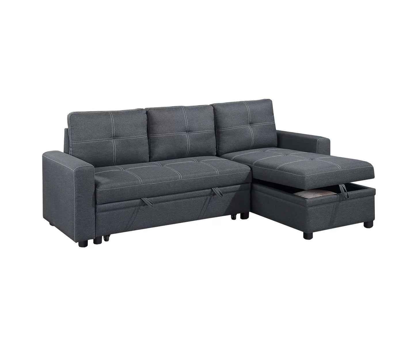 F8535 Charcoal Convertible Sectional — view 3