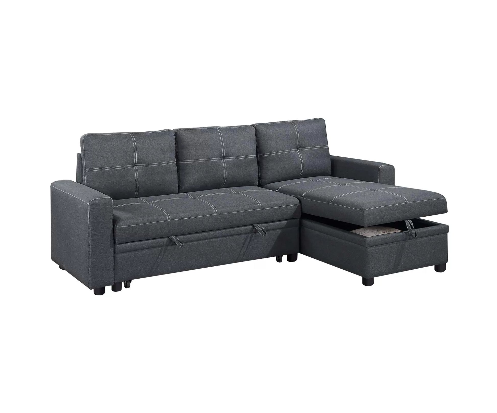F8535 Charcoal Convertible Sectional — view 3