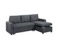F8535 Charcoal Convertible Sectional — view 3