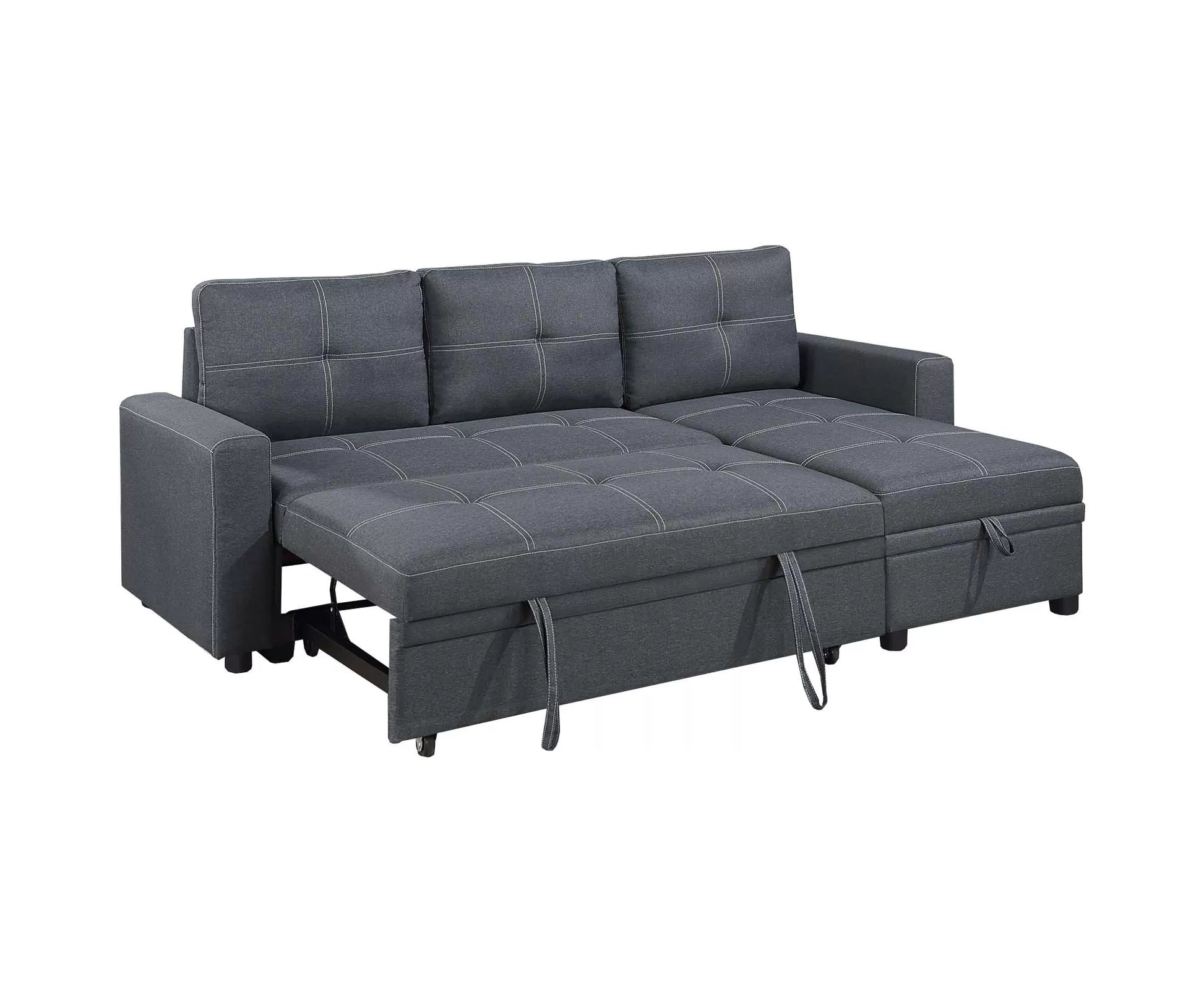 F8535 Charcoal Convertible Sectional — view 4