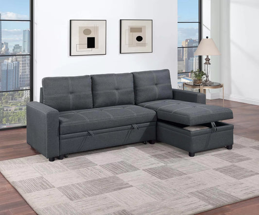 F8535 Charcoal Convertible Sectional — main view