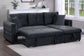 F8540 Black Convertible Sectional — view 2