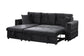 F8540 Black Convertible Sectional — view 6