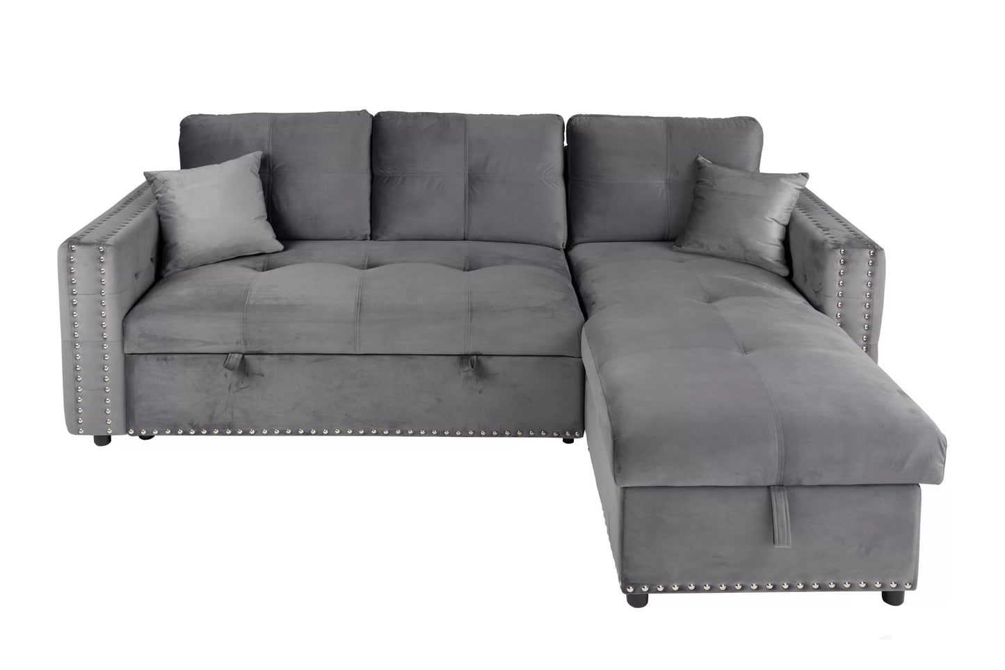 F8541 Smoke Convertible Sectional — view 3