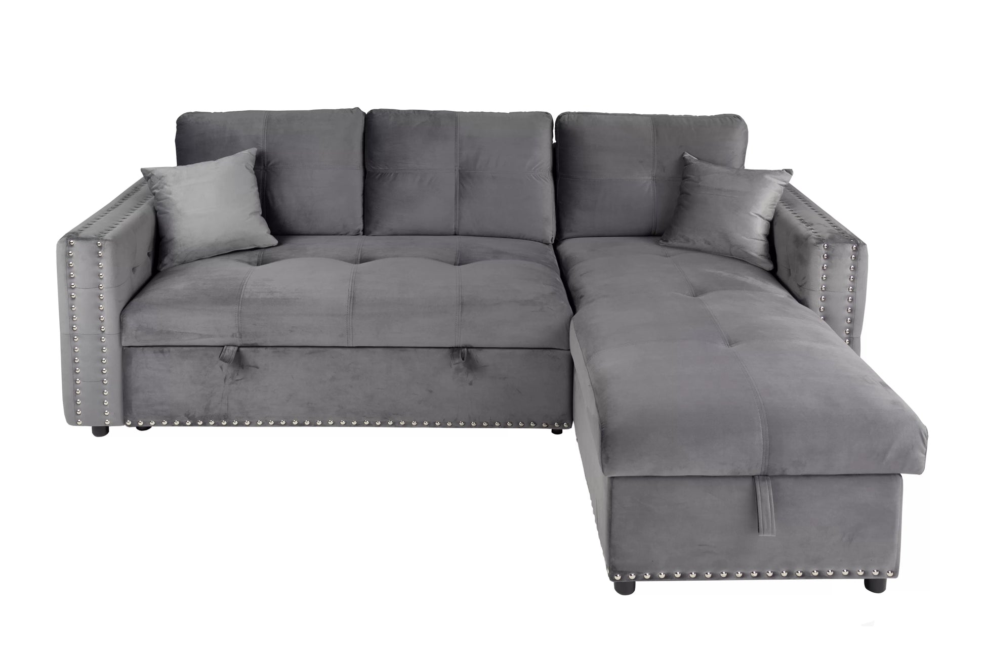 F8541 Smoke Convertible Sectional — view 3