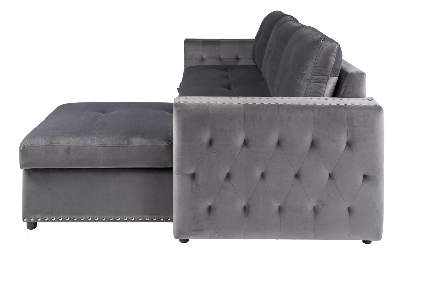 F8541 Smoke Convertible Sectional — view 4
