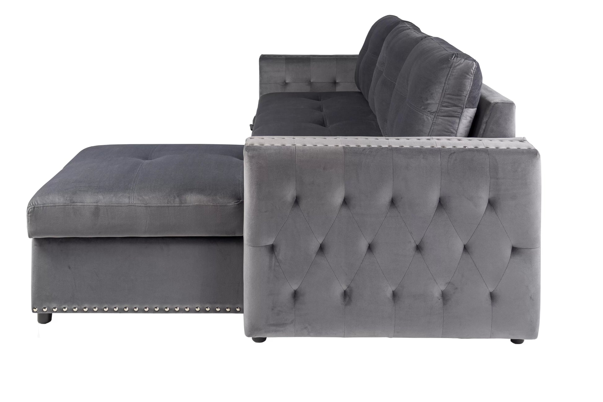 F8541 Smoke Convertible Sectional — view 4