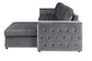 F8541 Smoke Convertible Sectional — view 4
