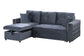 F8541 Smoke Convertible Sectional — view 6