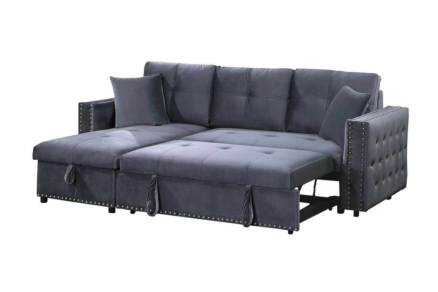 F8541 Smoke Convertible Sectional — view 7