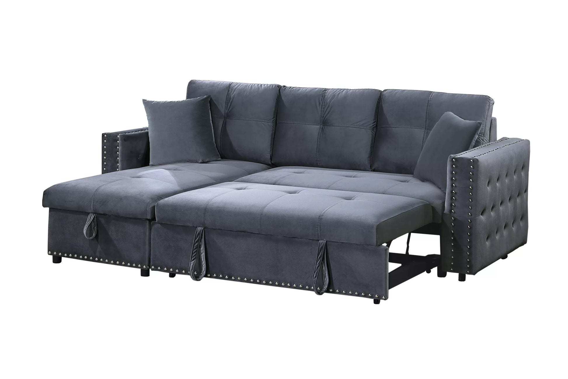 F8541 Smoke Convertible Sectional — view 7