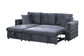 F8541 Smoke Convertible Sectional — view 7