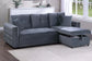 F8541 Smoke Convertible Sectional — main view