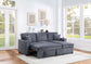 F8543 Dark Gray Convertible Sectional — view 2