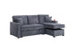 F8543 Dark Gray Convertible Sectional — view 3