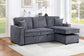 F8543 Dark Gray Convertible Sectional — main view