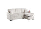 F8544 Beige Convertible Sectional — view 3