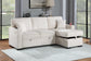 F8544 Beige Convertible Sectional — main view