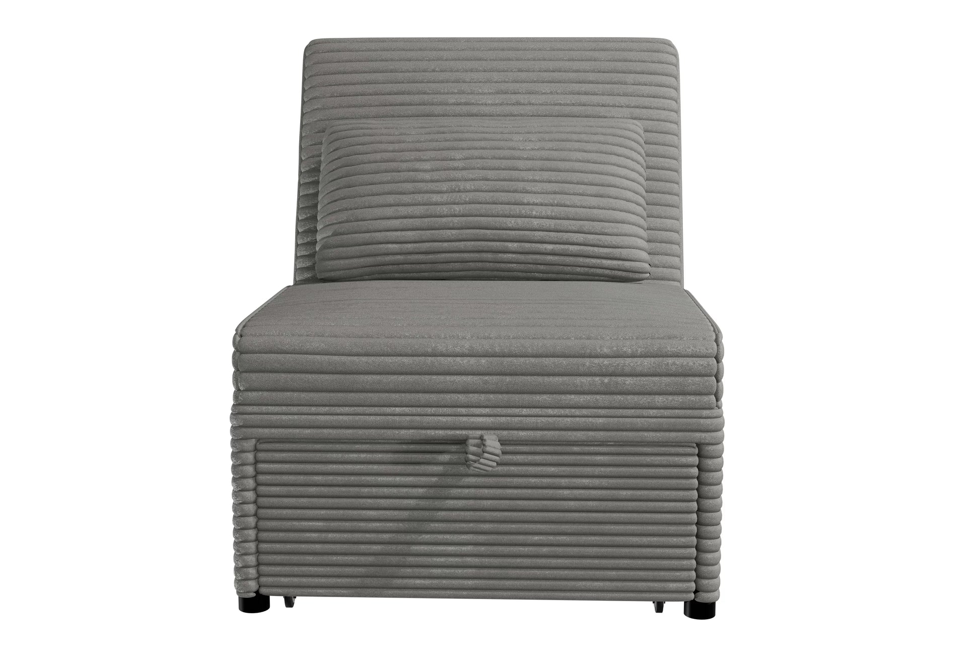 F8545 Smoke Convertible Sofa — view 4