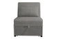 F8545 Smoke Convertible Sofa — view 4