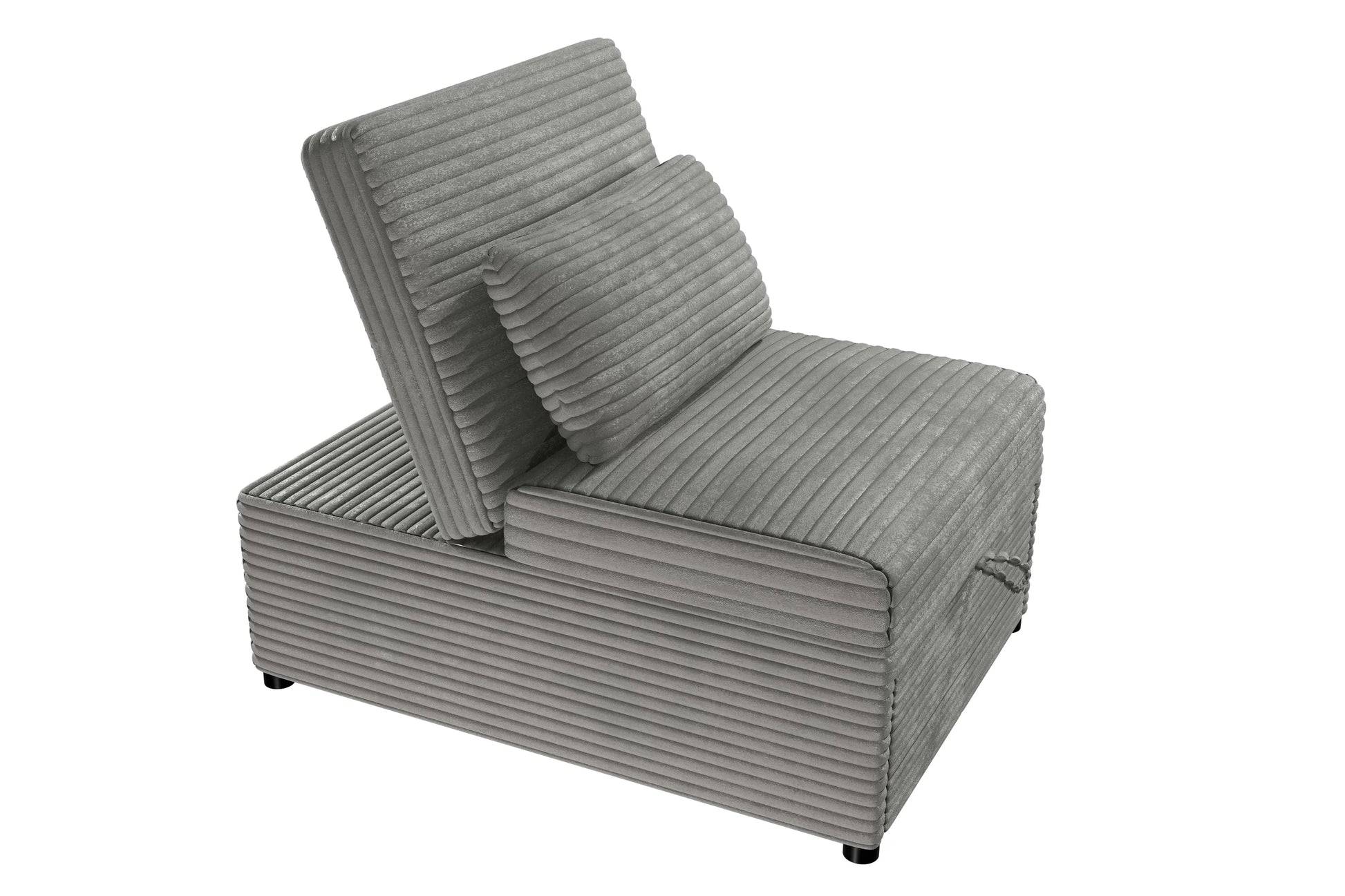 F8545 Smoke Convertible Sofa — view 6