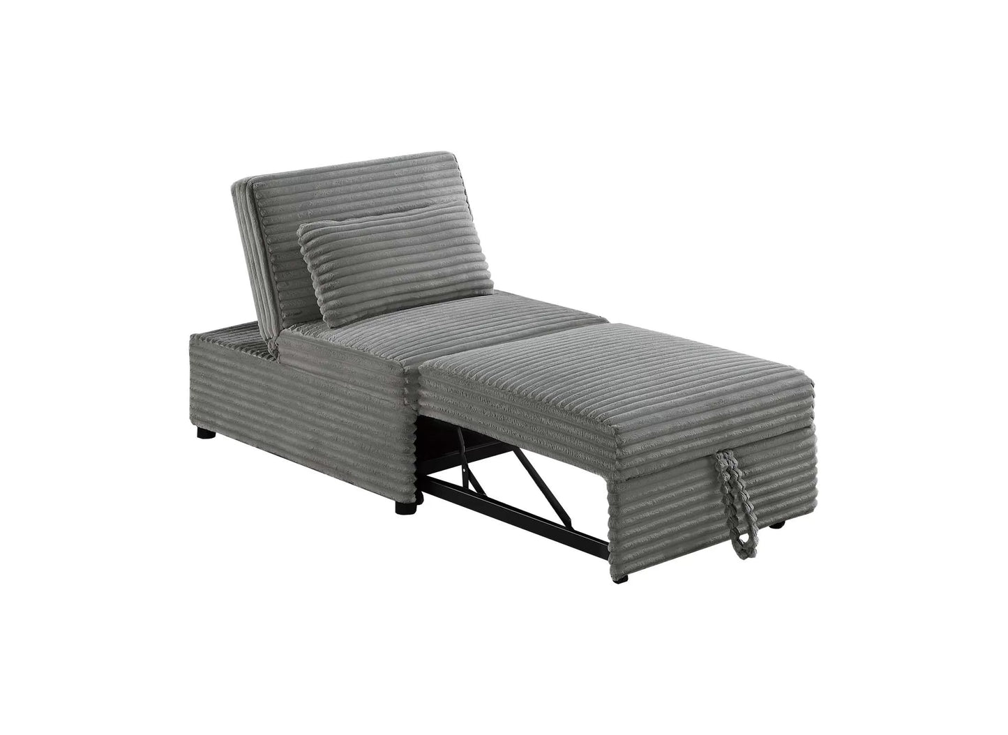 F8545 Smoke Convertible Sofa — view 7