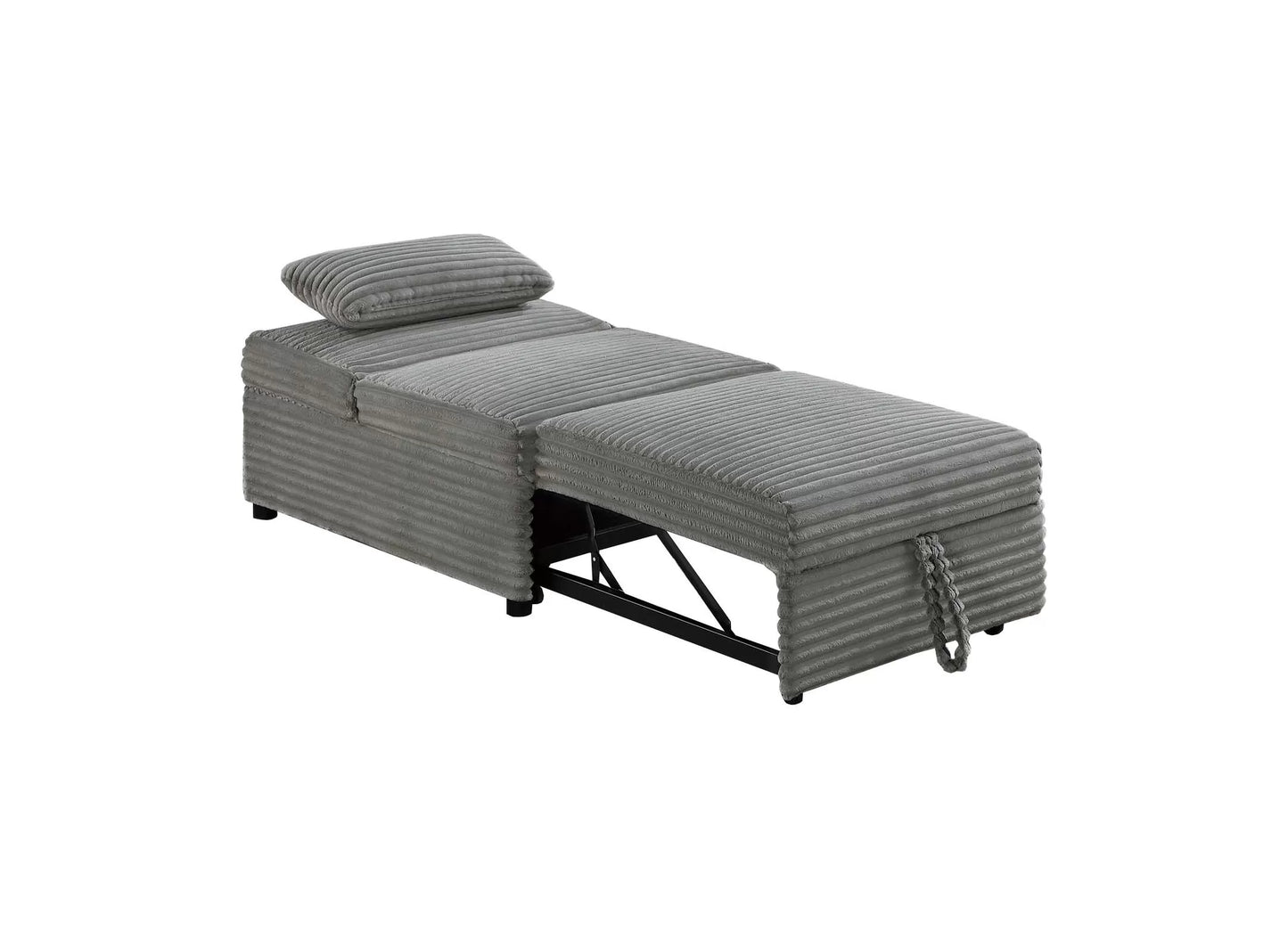 F8545 Smoke Convertible Sofa — view 8