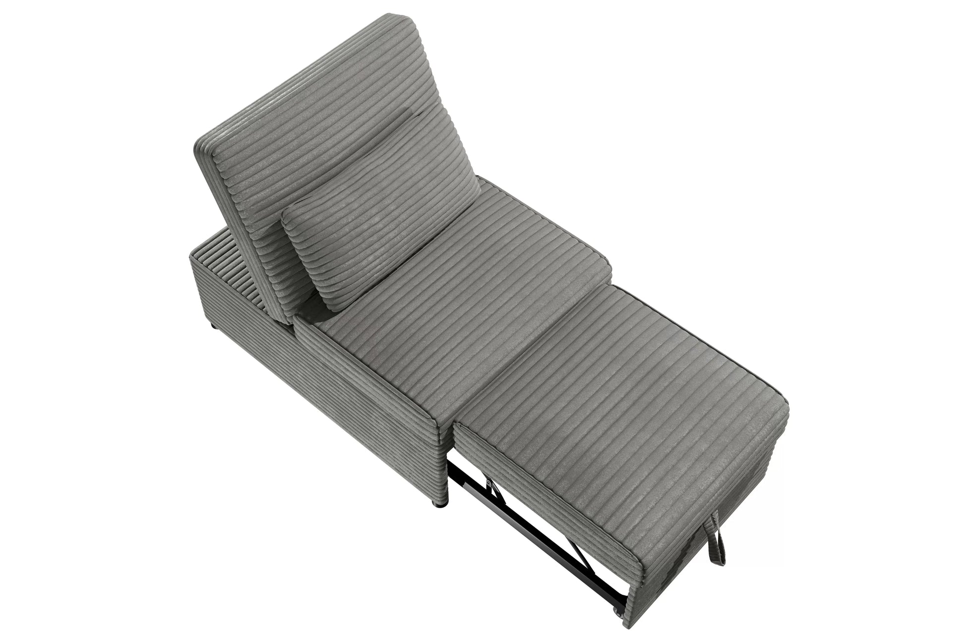 F8545 Smoke Convertible Sofa — view 10