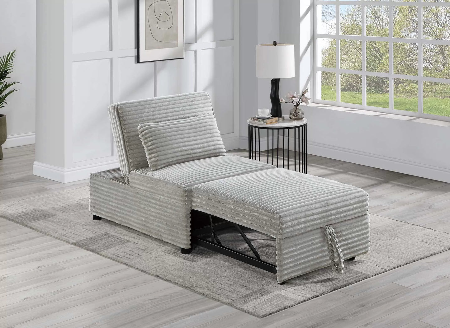 F8546 ash convertible sleeper chair — view 2