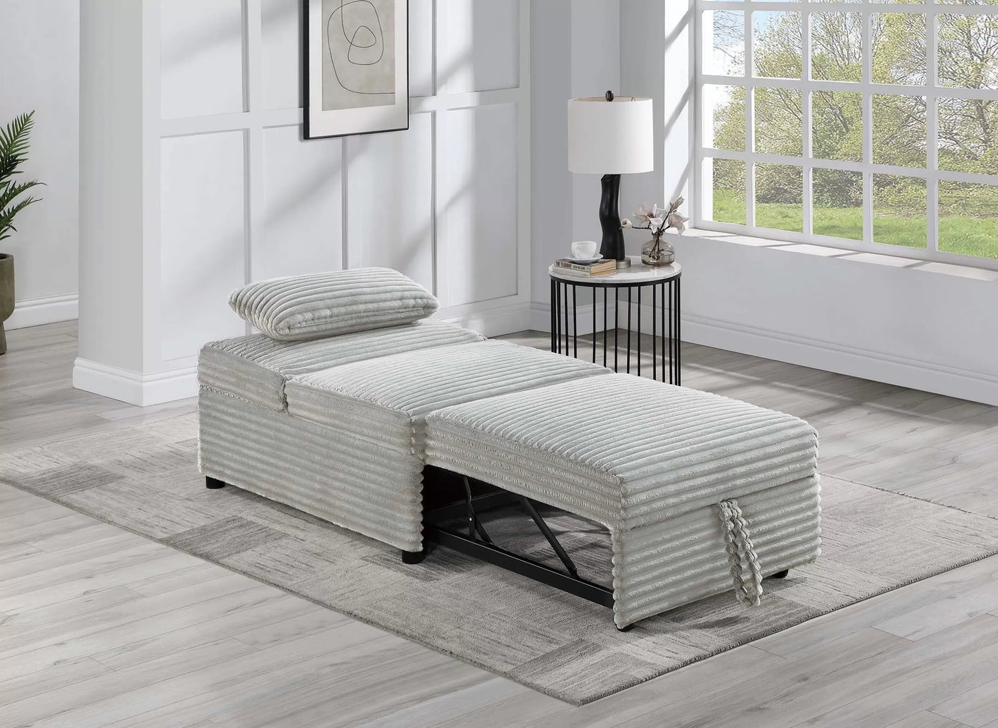 F8546 ash convertible sleeper chair — view 3