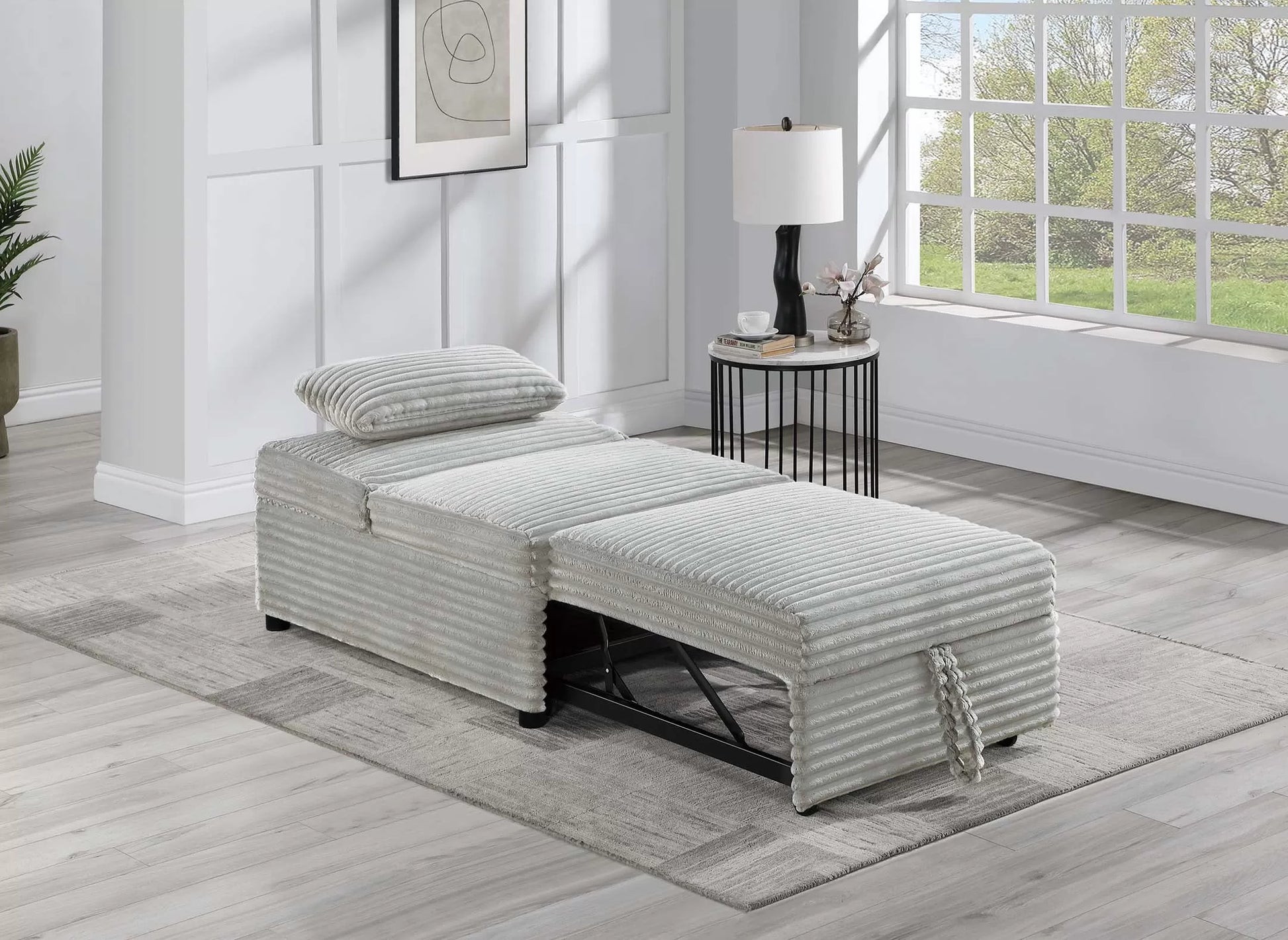 F8546 ash convertible sleeper chair — view 3