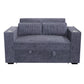 F8547 Dark Gray Convertible Sofa — view 4