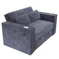 F8547 Dark Gray Convertible Sofa — view 5