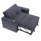 F8547 Dark Gray Convertible Sofa — view 6
