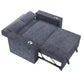 F8547 Dark Gray Convertible Sofa — view 7