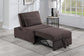 F8550 Chocolate Convertible Sofa — view 2