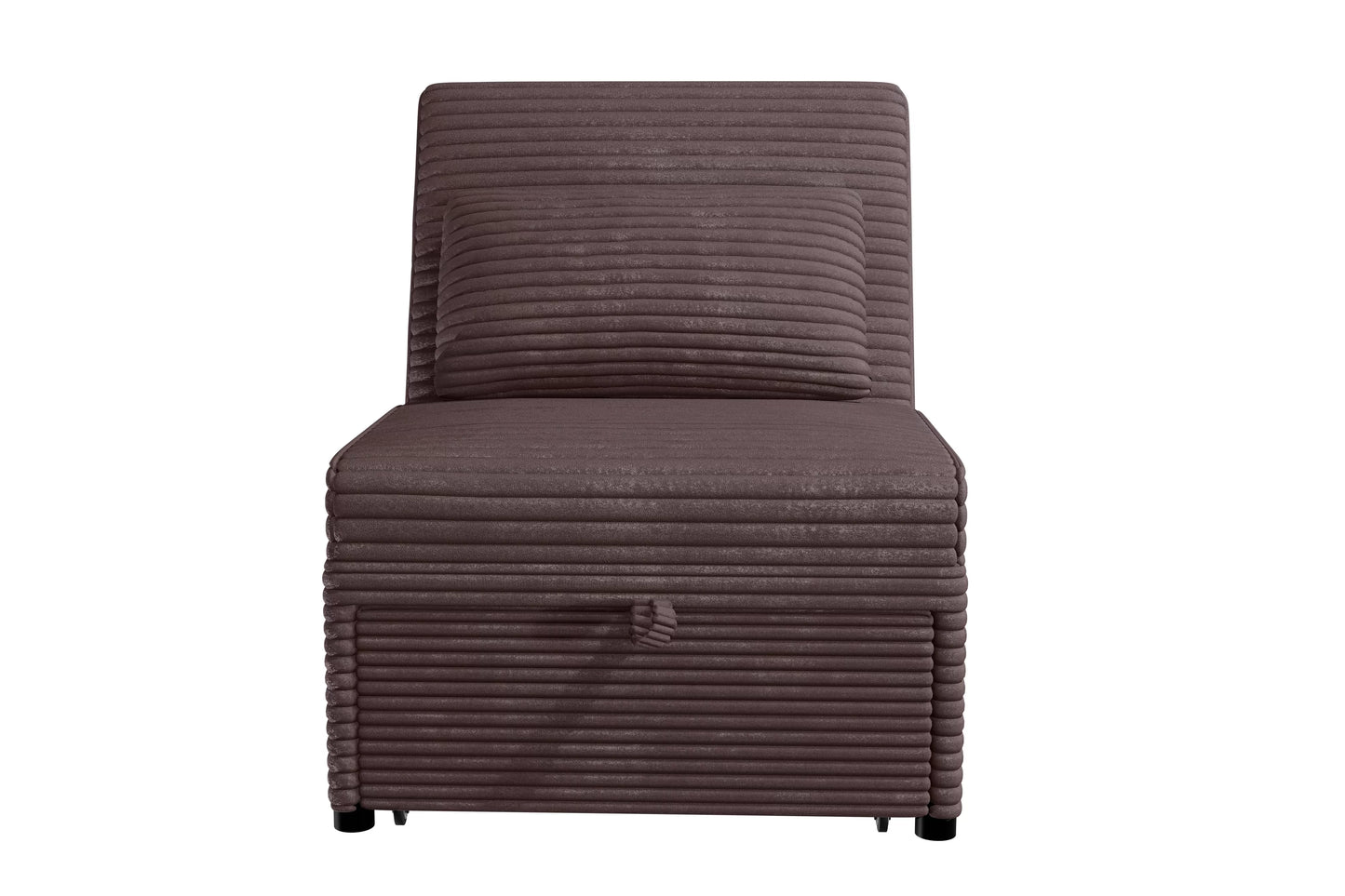 F8550 Chocolate Convertible Sofa — view 4
