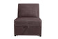 F8550 Chocolate Convertible Sofa — view 4