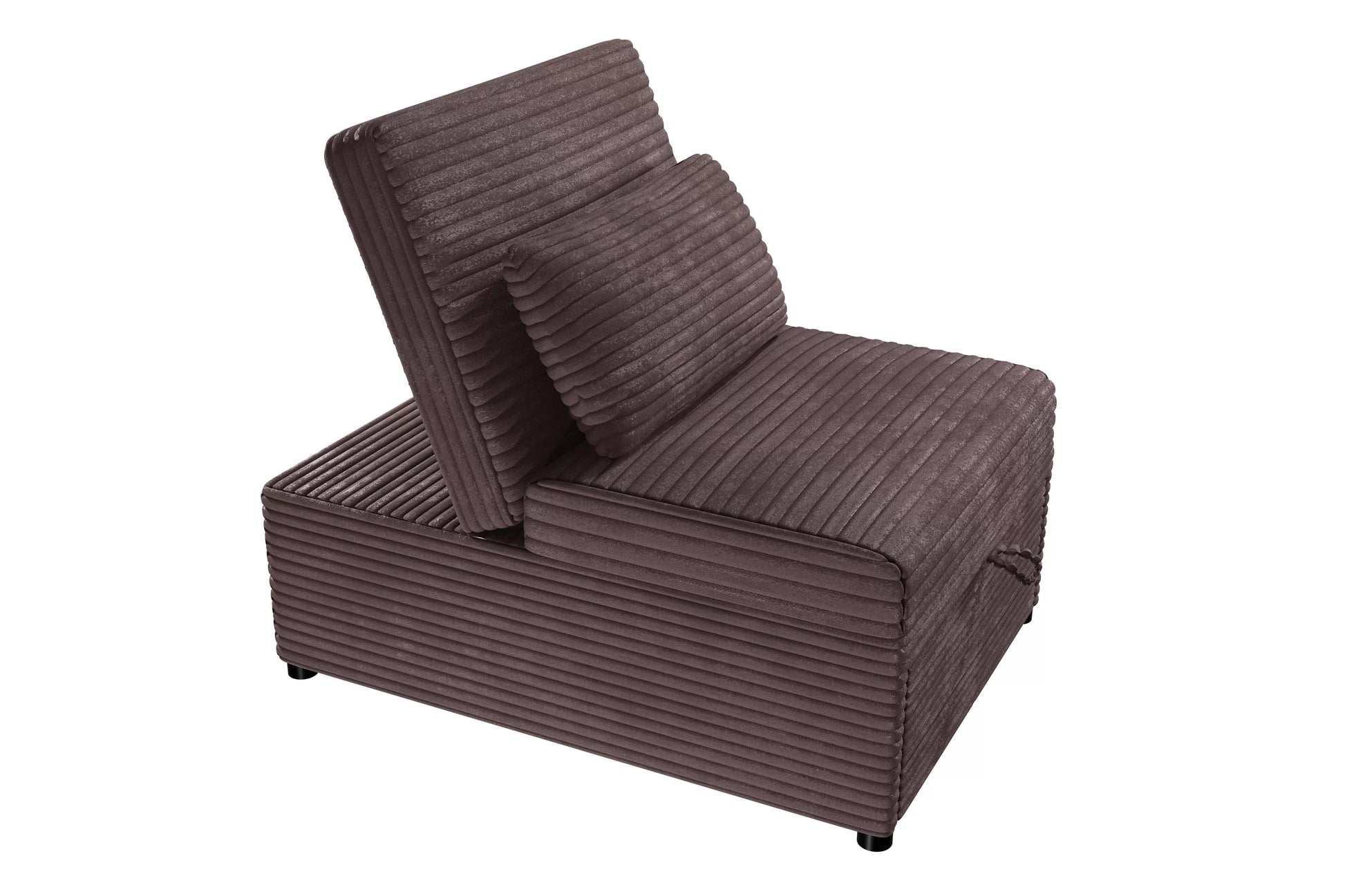 F8550 Chocolate Convertible Sofa — view 5