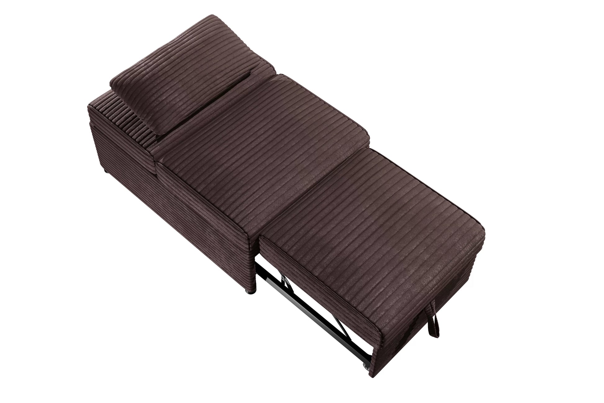 F8550 Chocolate Convertible Sofa — view 7