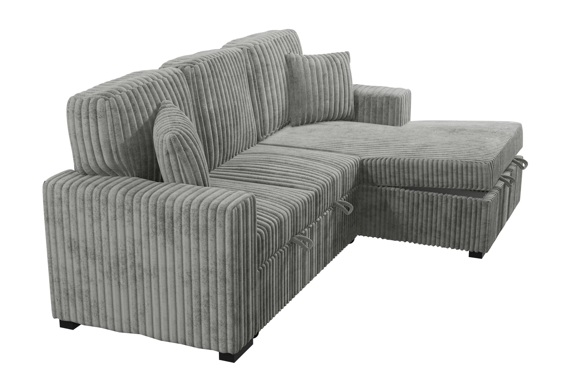 F8551 Smoke 2-Piece Convertible Sectional — view 4
